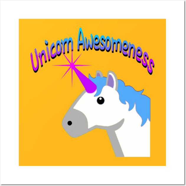 Unicorn Awesomeness Wall Art by AlondraHanley